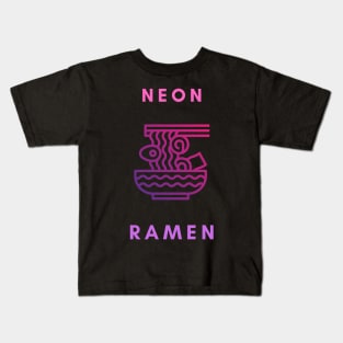 Neon Ramen Kids T-Shirt